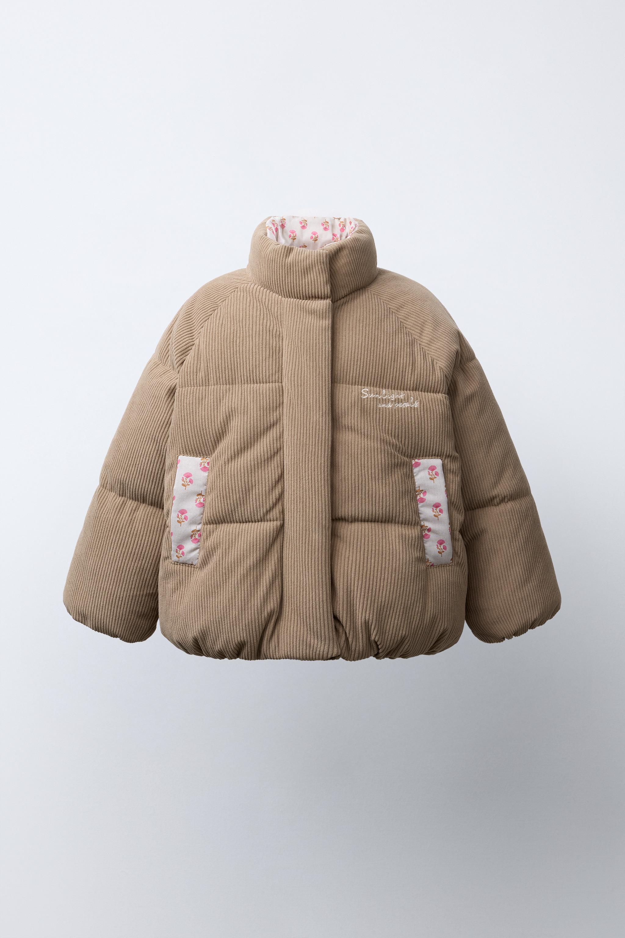 CORDUROY PATCHWORK PUFFER JACKET
